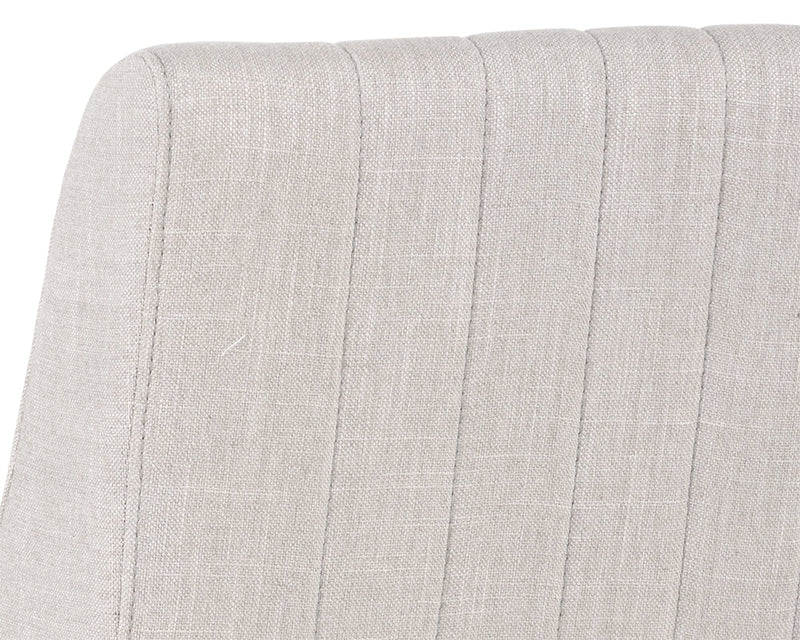 Halden Beige Linen & Gold Counter Stool