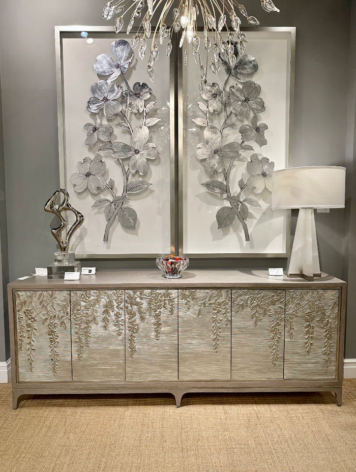 Silver Floral Shadow Box - Luxury Living Collection