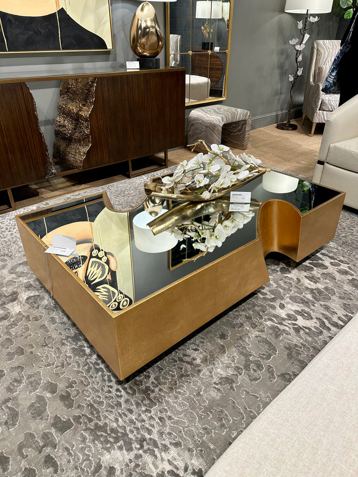 Deniz Gold Cocktail Table - Luxury Living Collection