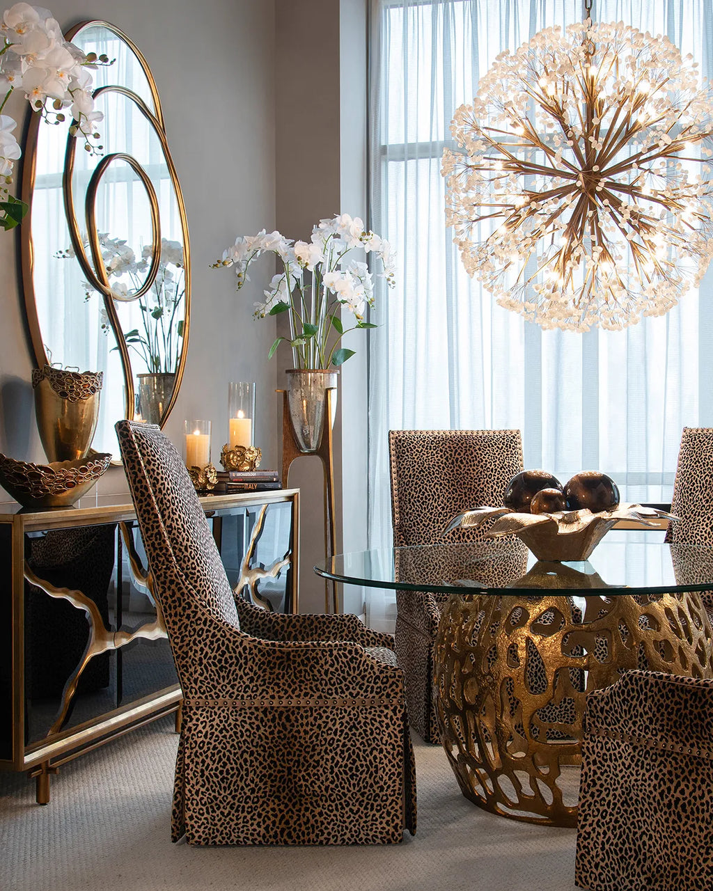 Brass Petals Vase - Luxury Living Collection