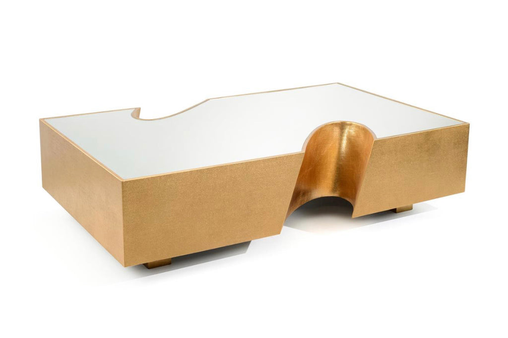 Deniz Gold Cocktail Table - Luxury Living Collection