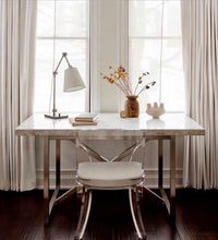 Clay Acrylic & Beige Faux Shagreen Chair