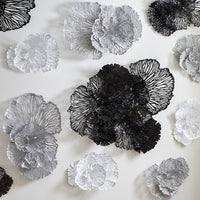 Gray Wall Flower Art