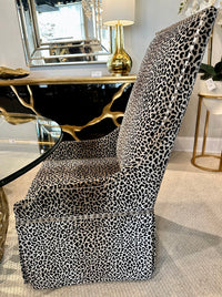Juelz Print Dining Chair With Skirt - Luxury Living Collection