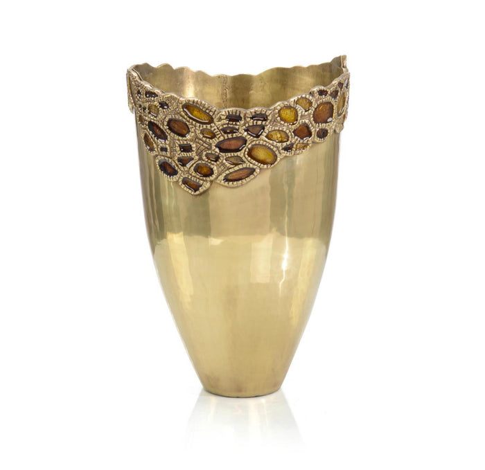Brass Jewels Vase - Luxury Living Collection