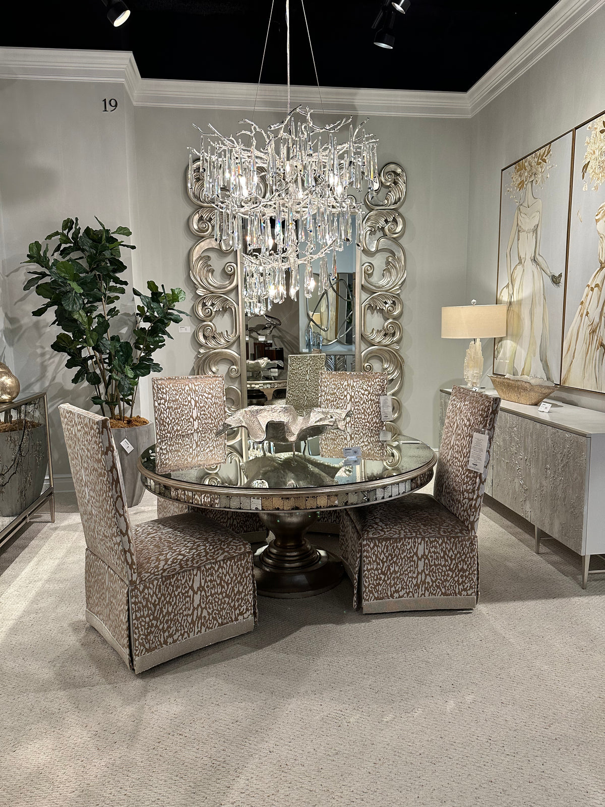 Criseyde Round Dining Table - Luxury Living Collection