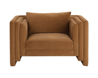 Kira Cognac/Gold Accent Chair
