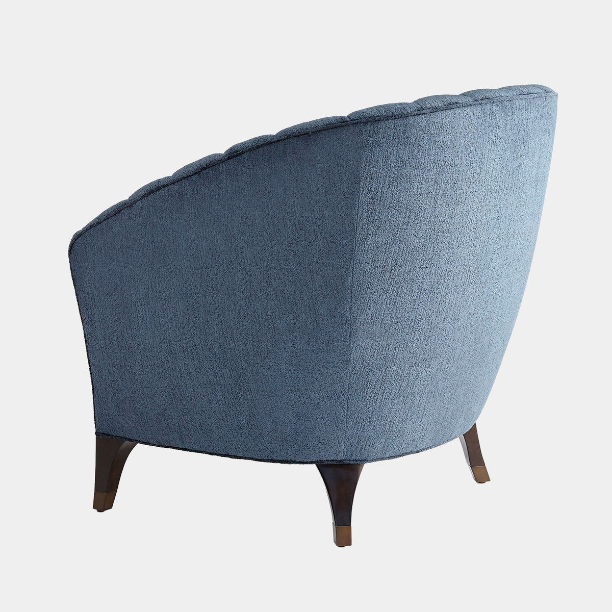 Luxe Scallop Indigo Accent Chair