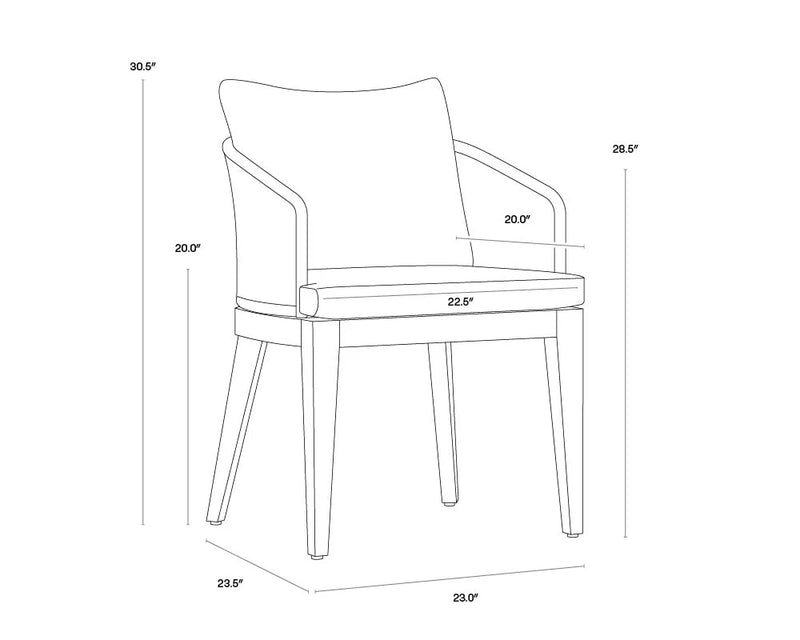 Nicolette Indoor/Outdoor White 55" Dining Table & Outdoor Capri Brown Teak Dining Chairs (Set of 4)