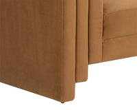 Kira Cognac/Gold Accent Chair