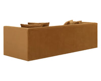 Kira 96" Cognac/Gold Sofa