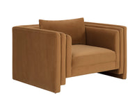 Kira Cognac/Gold Accent Chair