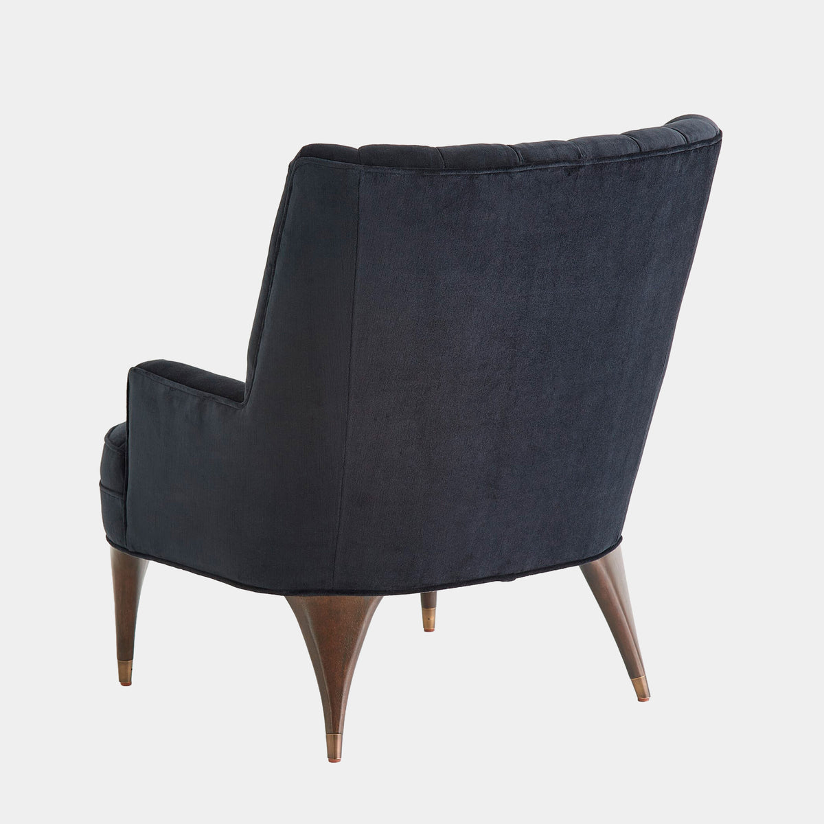 Channel Black Velvet Accent Chair
