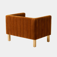 Perfectly Timeless Cognac Velvet Chair