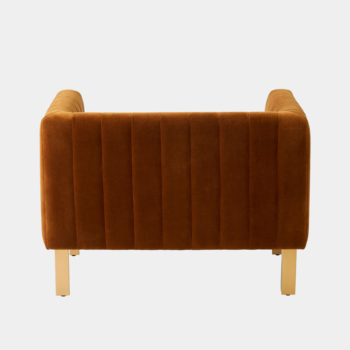Perfectly Timeless Cognac Velvet Chair