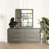 Pentra Contemporary Grey Mirror