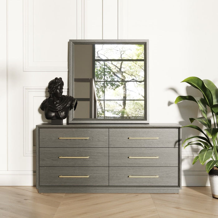 Pentra Contemporary Grey Mirror