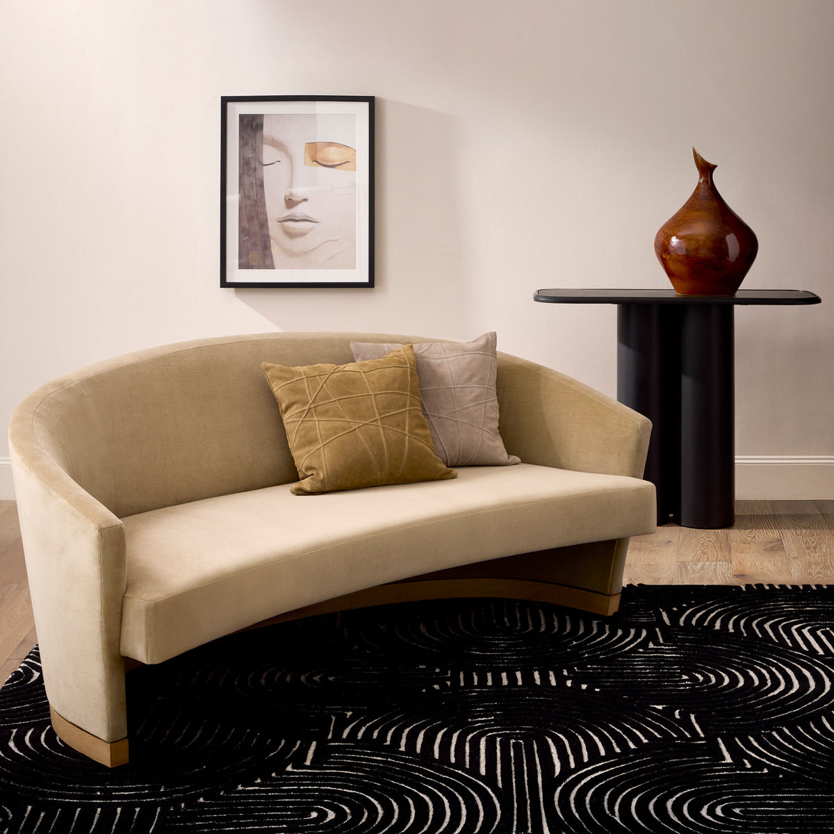 Ginger 76" Velvet Loveseat