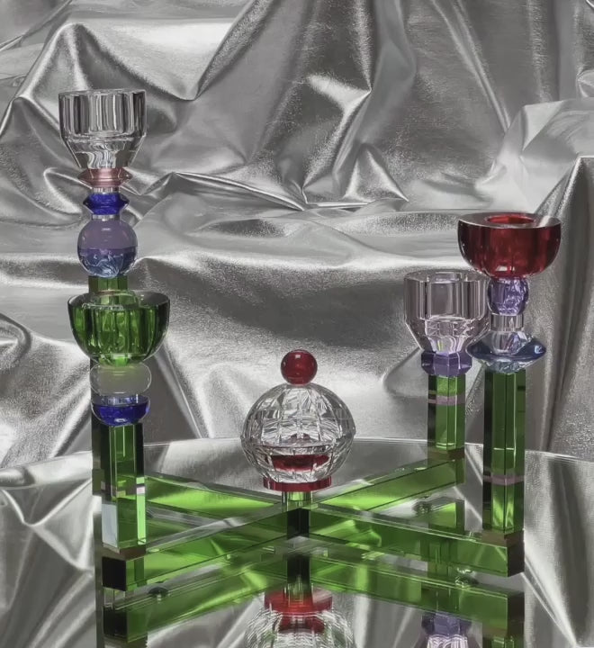 Georgia European Artist Collection Crystal Candle Holder