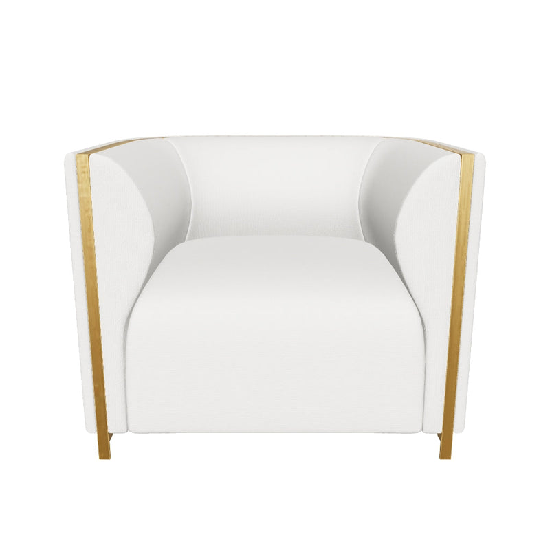 Larron Light Barley & Gold Accent Chair