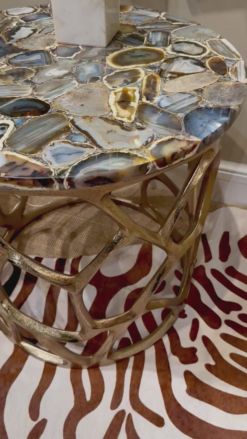 Attan Agate Accent Table