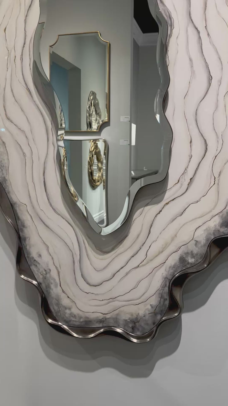 Drago Grey Agate Mirror