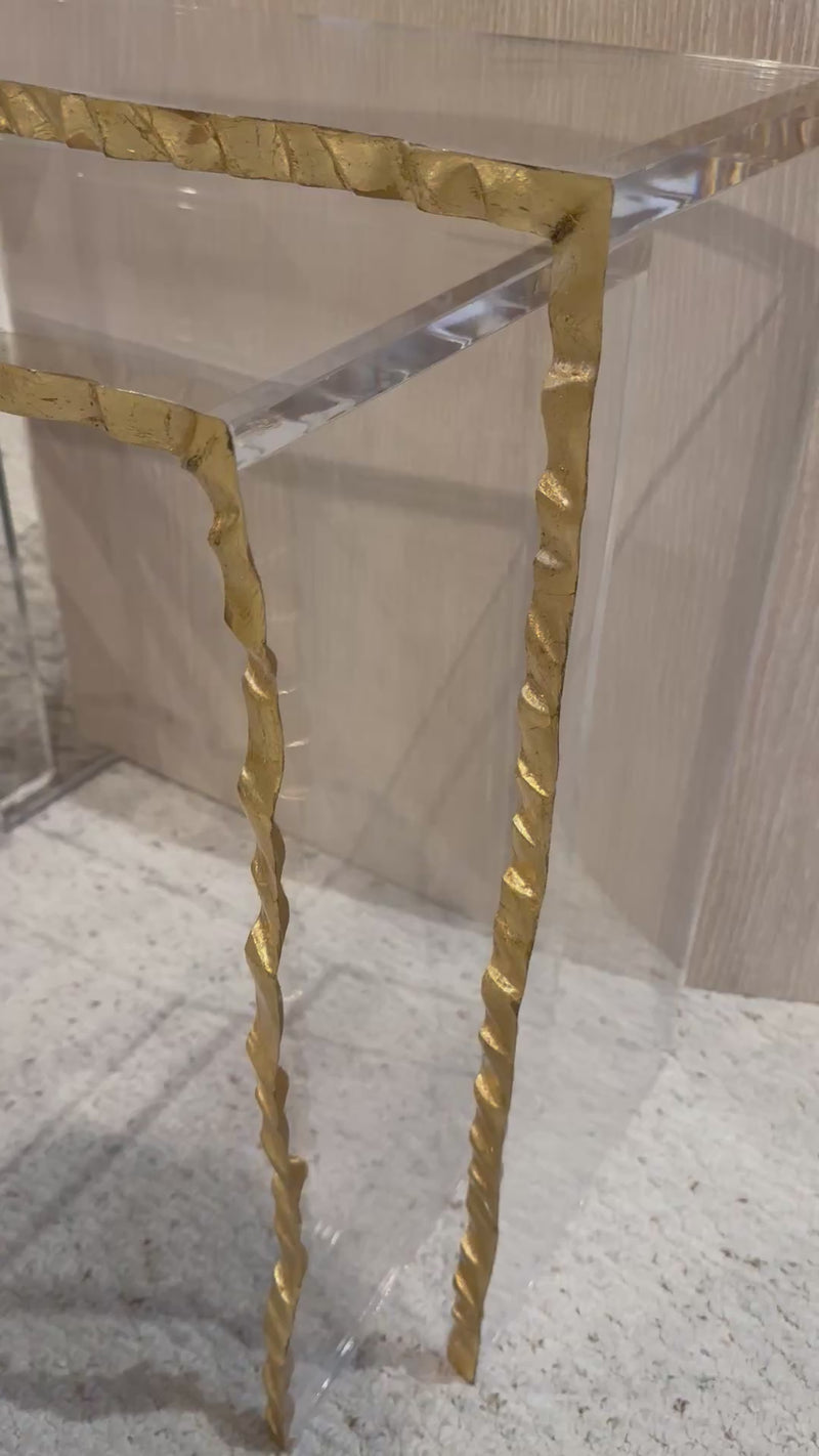 Molleh Gold Leaf Edge Nesting Tables (Set of 2)
