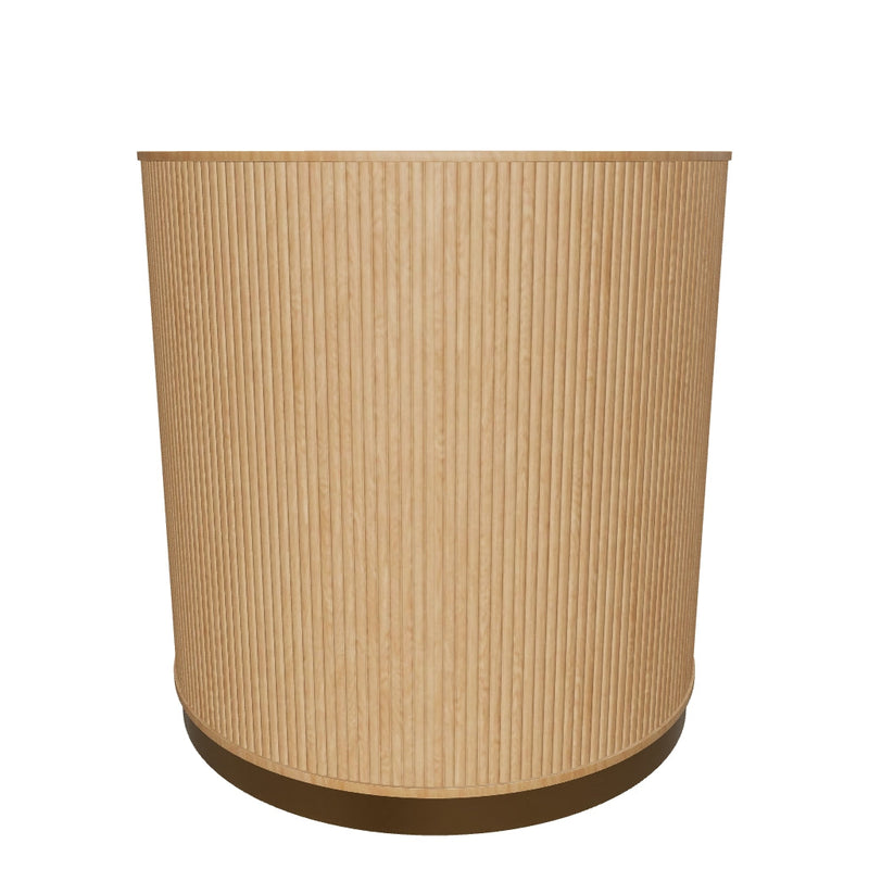 Kalla Natural & Gold Accent Table