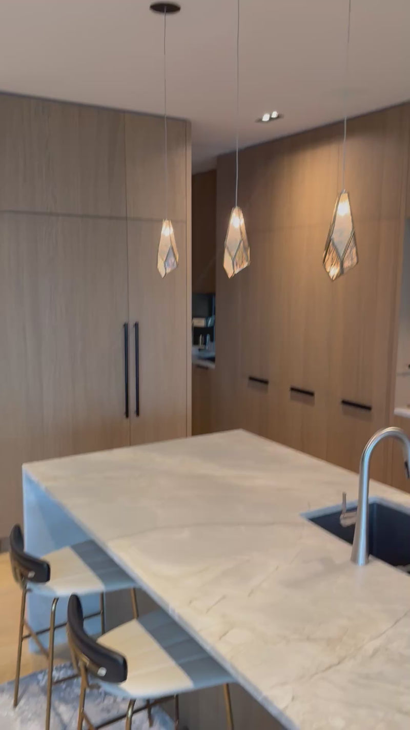 Glace Mirror 1-Light Multi-Drop Pendant