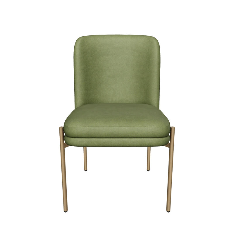 Richie Forest Green & Brass Dining Chair