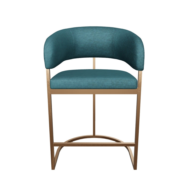 Marris Teal & Gold Counter Stool