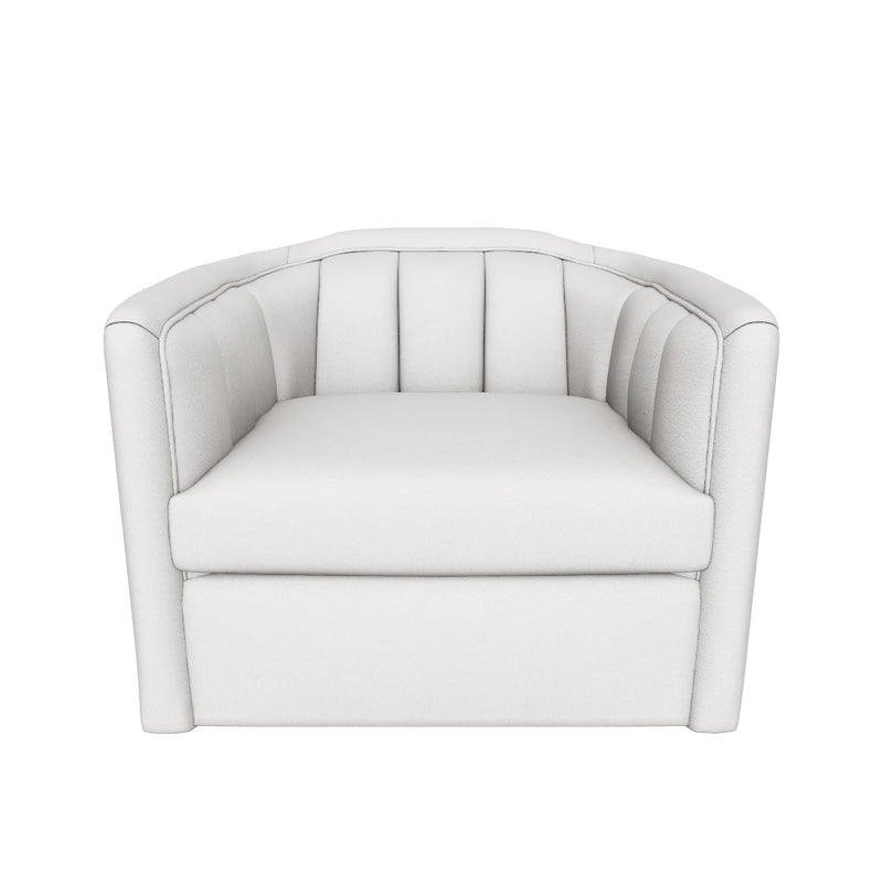 Birrit Greige Swivel Armchair