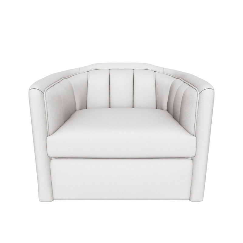 Birrit Greige Swivel Armchair