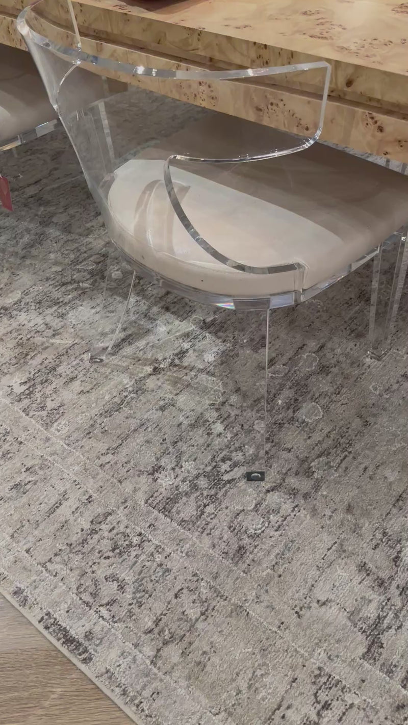 Cecilly 86" Burl Wood Dining Table
