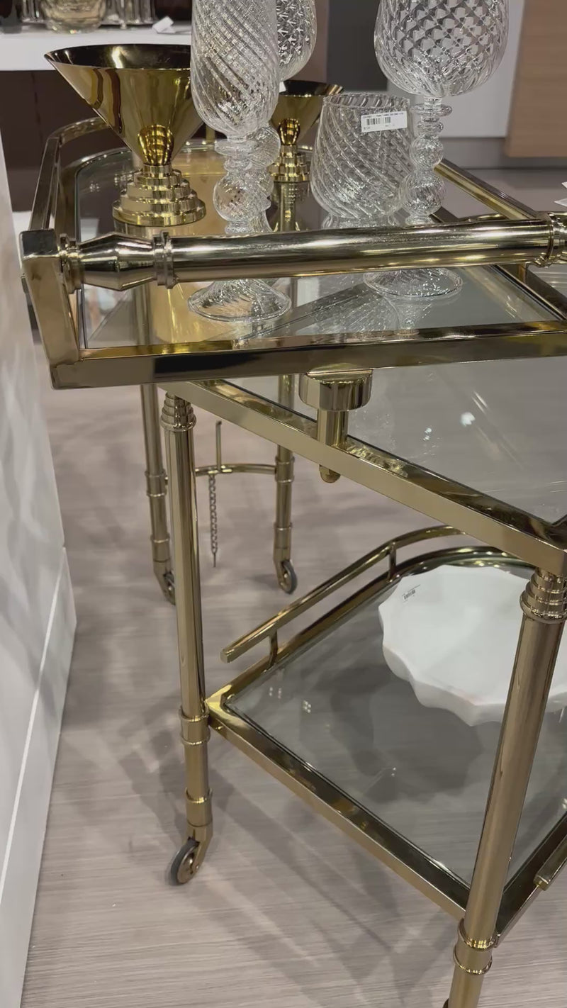 Amelia Gold Bar Cart