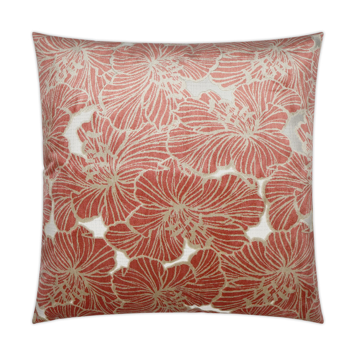 Deor Superior Quality Luxurious Floral Pillow