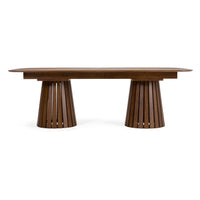 Turner Mid-Century Modern Walnut Extendable Dining Table