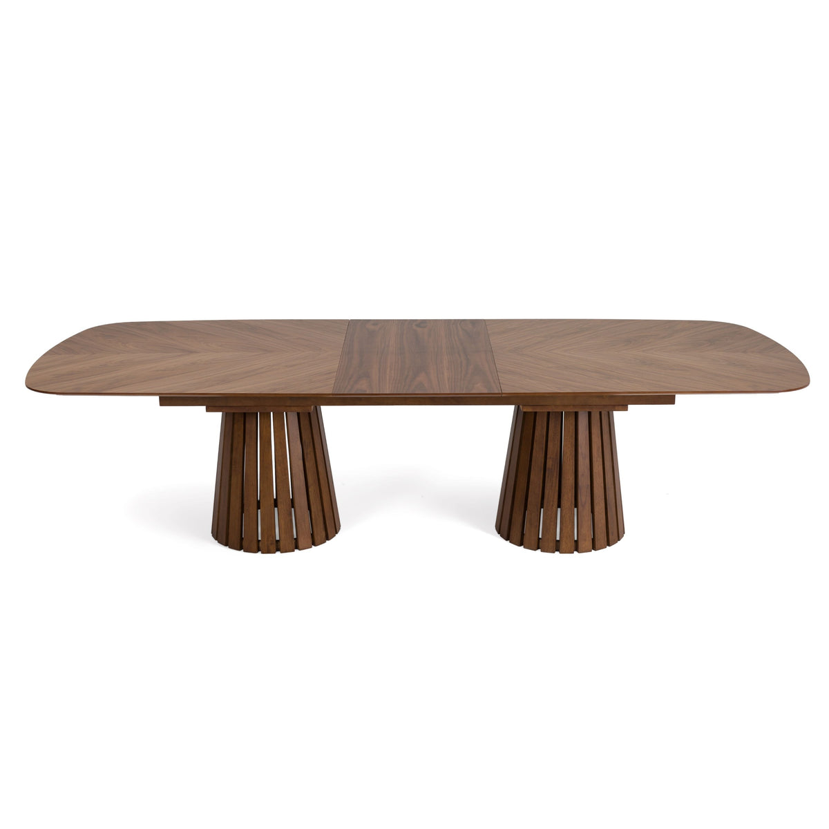 Turner 94.5"/118.1" Mid-Century Modern Walnut Extendable Dining Table