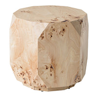Kota Modern Mapa Burl Round End Table