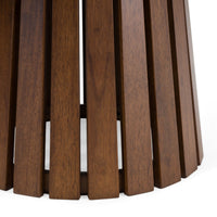 Turner 94.5"/118.1" Mid-Century Modern Walnut Extendable Dining Table