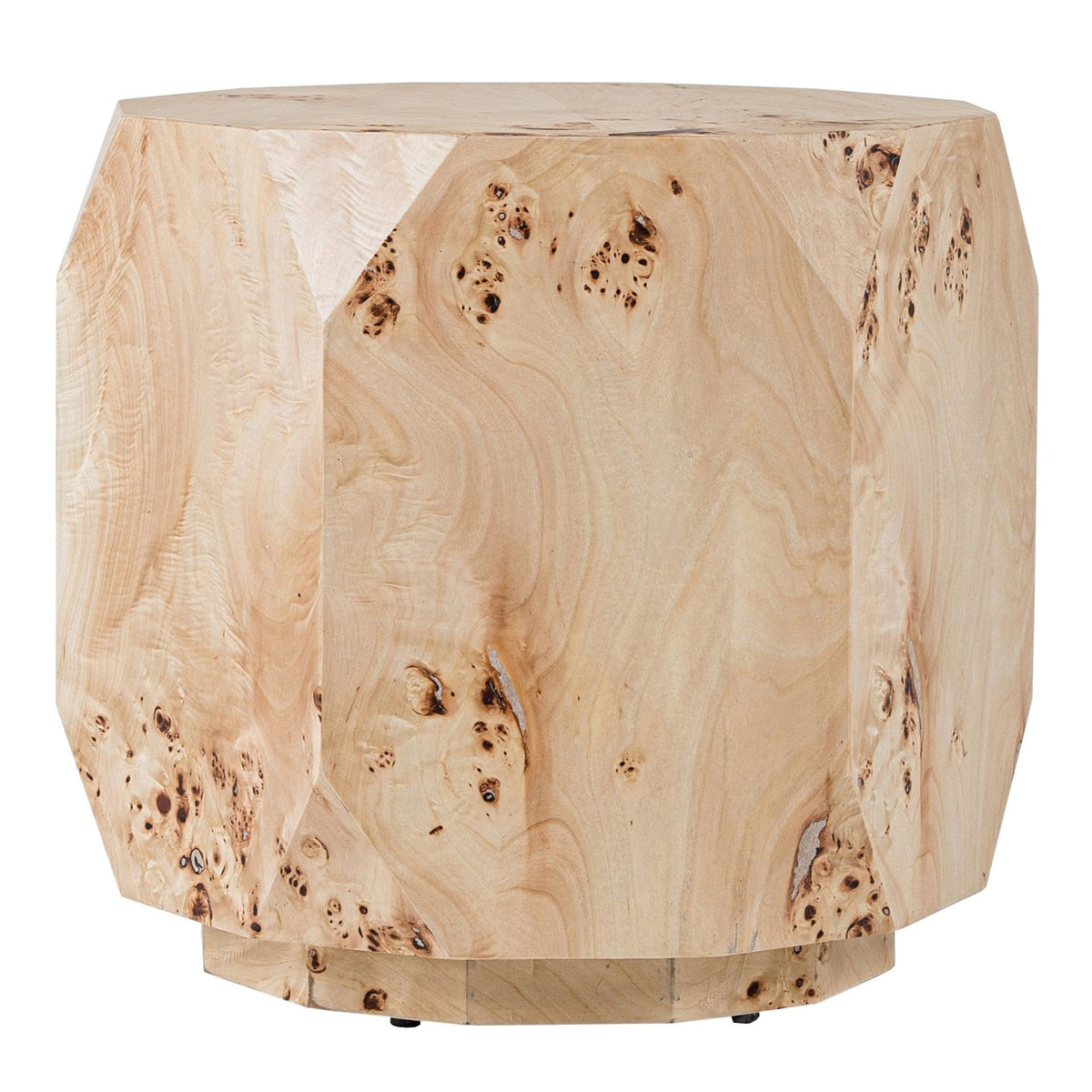 Kota Modern Mapa Burl Round End Table