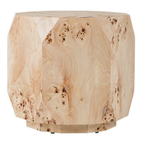 Kota Modern Mapa Burl Round End Table
