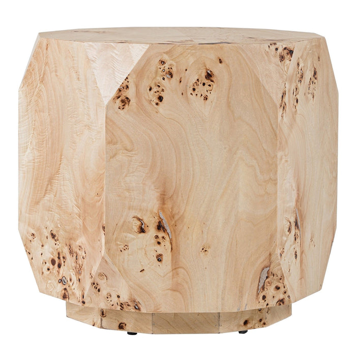 Kota Modern Mapa Burl Round End Table