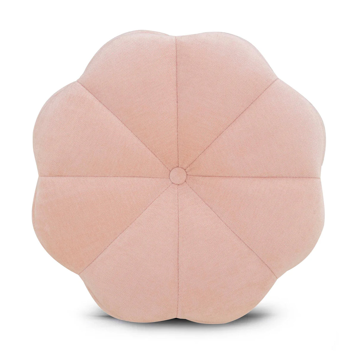 Petals Textured Pink Performance Velvet Storage Ottoman