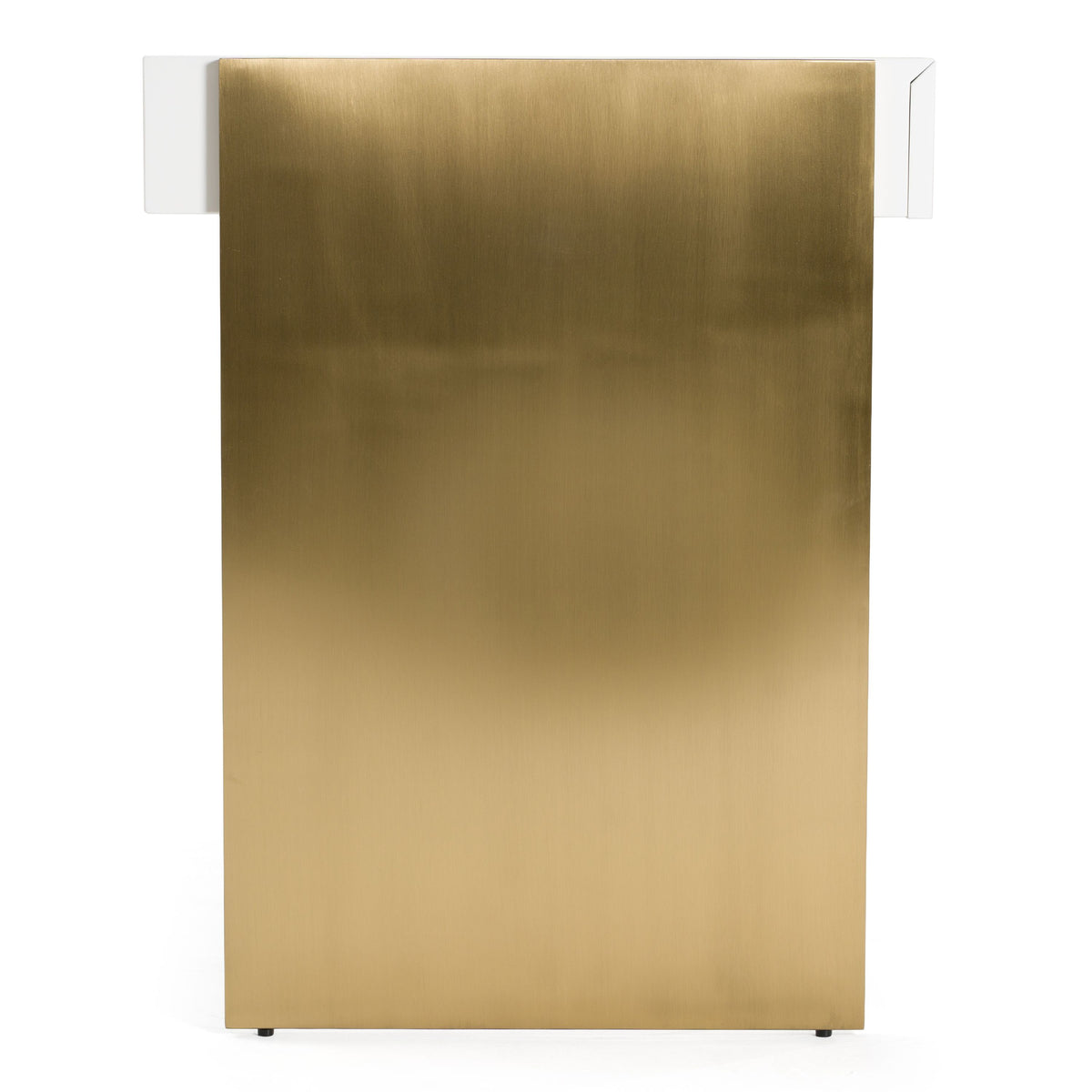 Toretto 63" White & Gold Desk