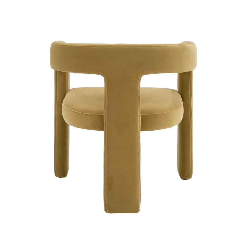 Ferah Modern Tan Fabric Dining Chair