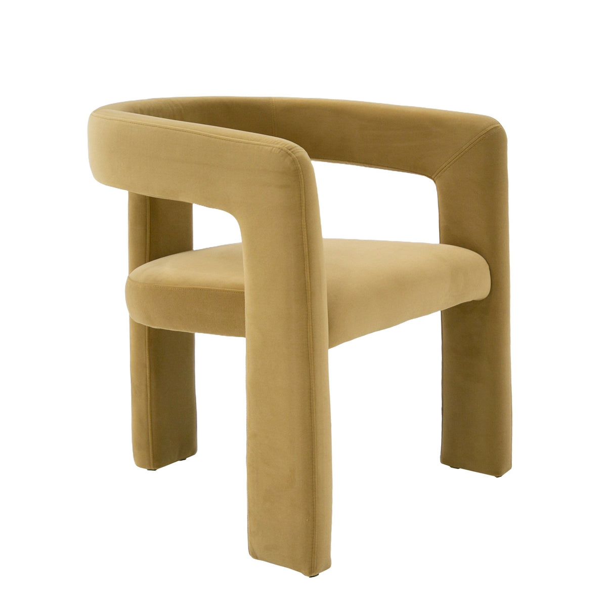Ferah Modern Tan Fabric Dining Chair