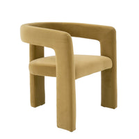 Ferah Modern Tan Fabric Dining Chair