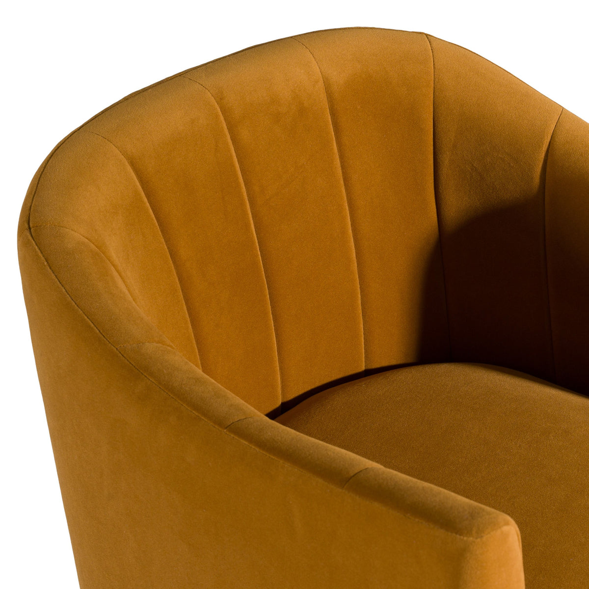 Akiko Modern Burnt Orange Fabric Dining Chair