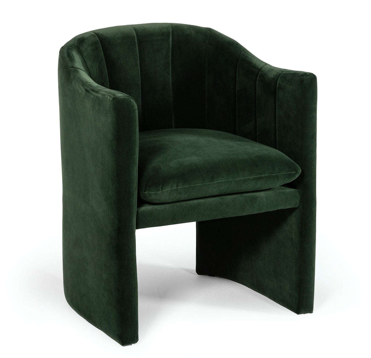 Akiko Modern Jade Green Velvet Dining Chair